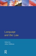 Cover: Language and the Law - Routledge