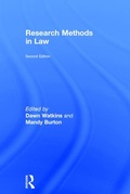 Cover: Research Methods in Law - Routledge