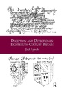 Cover: Deception and Detection in Eighteenth-Century Britain - Routledge