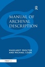 Cover: Manual of Archival Description - Routledge