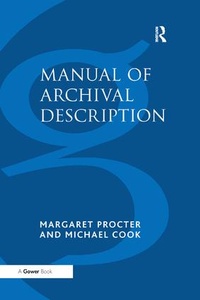 Abbildung von: Manual of Archival Description - Routledge