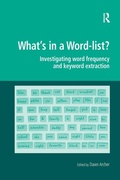 Cover: What's in a Word-list? - Routledge