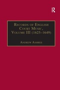 Cover: Records of English Court Music - Routledge