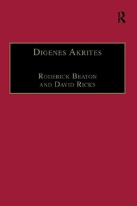 Enlarge image Cover: Digenes Akrites - Routledge
