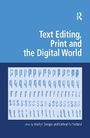 Cover: Text Editing, Print and the Digital World - Routledge