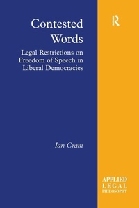 Enlarge image Cover: Contested Words - Routledge