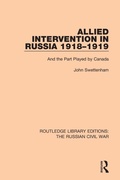 Cover: Allied Intervention in Russia 1918-1919 - Routledge