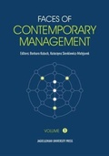 Cover: Faces of Contemporary Management - Uniwersytet Jagiellonski, Wydawnictwo