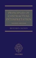 Cover: Principles of Contractual Interpretation - Oxford University Press