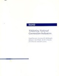 Cover: Validating National Curriculum Indicators - RAND