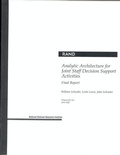 Cover: Analytic Architecture for Joint Staff Decision Support Activities - RAND