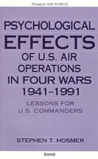 Abbildung von: Psychological Effects of U.S. Air Operations in Four Wars, 1941-1991 - RAND