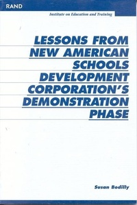 Enlarge image Cover: Lessons from New American Schools Development Corporation's Demonstration Phase - RAND