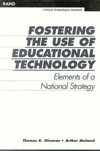 Enlarge image Cover: Fostering the Use of Educational Technology - RAND