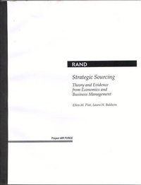 Enlarge image Cover: Strategic Sourcing - RAND