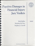Cover: Punitive Damages in Financial Injury Jury Verdicts - RAND