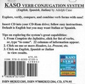 Cover: Kaso Verb Conjugation System CD - Branden Publishing Co ,U.S.