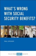 Cover: What's Wrong with Social Security Benefits? - Policy Press