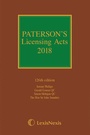 Cover: Paterson's Licensing Acts 2018 - Butterworths Law