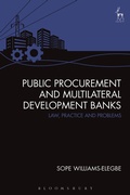 Cover: Public Procurement and Multilateral Development Banks - Hart Publishing