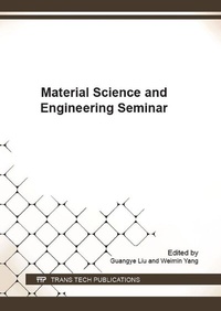 Enlarge image Cover: Material Science and Engineering Seminar - Trans Tech Publications Ltd