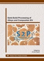 Cover: Semi-Solid Processing of Alloys and Composites XIV - Trans Tech Publications Ltd