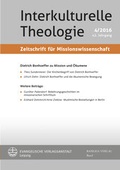 Cover: Dietrich Bonhoeffer zu Mission und &Ouml;kumene - Evangelische Verlagsanstalt