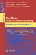 Cover: Data Mining and Constraint Programming - Springer