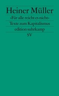 Cover: &raquo;F&uuml;r alle reicht es nicht&laquo; - Suhrkamp