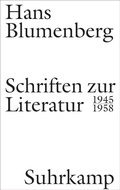 Cover: Schriften zur Literatur 1945-1958 - Suhrkamp