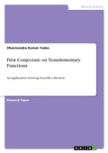 Cover: First Conjecture on Nonelementary Functions - GRIN Verlag