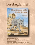 Cover: Elefantenkind Malla in der Savanne - Lesebegleitheft - BoD - Books on Demand