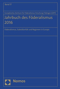 Abbildung von: Jahrbuch des Föderalismus 2016 - Nomos
