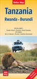 Cover: Nelles Map Landkarte Tanzania - Rwanda - Burundi - KOMPASS freytag und berndt