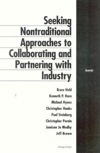 Enlarge image Cover: Seeking Nontraditional Approaches to Collaborating and Partnering with Industry - RAND