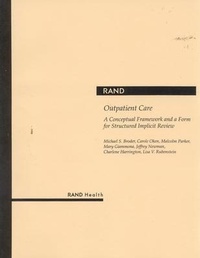 Enlarge image Cover: Outpatient Care - RAND