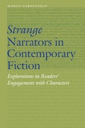 Cover: Strange Narrators in Contemporary Fiction - University of Nebraska Press