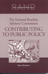Enlarge image Cover: The National Bioethics Advisory Commission - RAND