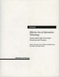 Enlarge image Cover: Effective Use of Information Technology - RAND