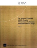 Cover: The Impact of Extended Vehicle Emission Warranties on California's Independent Repair Shops - RAND