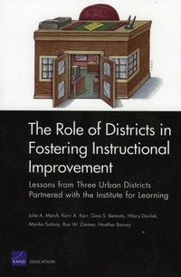 Enlarge image Cover: The Role of Districts in Fostering Instructional Improvement - RAND