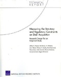 Cover: Measuring the Statutory and Regulatory Constraints on DoD Acquisition: Research Design for an Empirical Study - RAND