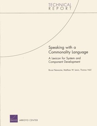 Enlarge image Cover: Speaking with a Commonality Language - RAND