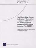 Bild: The Effects of the Changes in Chapter 7 Debtors' Lien-avoidance Rights Under the Bankruptcy Abuse Prevention and Consumer Protection Act of 2005 - RAND