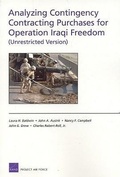 Cover: Analyzing Contingency Contracting Purchases for Operation Iraqi Freedom (Unrestricted Version) - RAND