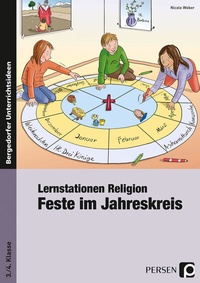 Abbildung von: Lernstationen Religion: Feste im Jahreskreis - Persen Verlag in der AAP Lehrerwelt GmbH