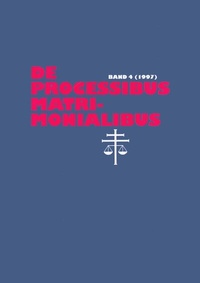 Abbildung von: De processibus matrimonialibus - Peter Lang Verlag