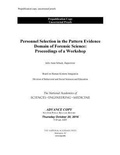 Cover: Personnel Selection in the Pattern Evidence Domain of Forensic Science - National Academies Press