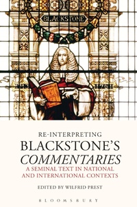 Enlarge image Cover: Re-Interpreting Blackstone's Commentaries - Hart Publishing