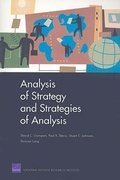 Cover: Analysis of Strategy and Strategies of Analysis - RAND